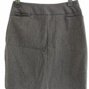 B Moss Company Grey Stretch Skirt Size 4